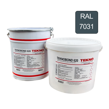 Эпоксидная краска на водной основе, паропроницаемая Teknobond 620, комплект 20 кг. Серая (RAL 7031)